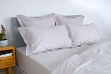 linge de lit percaledecoton gris clair