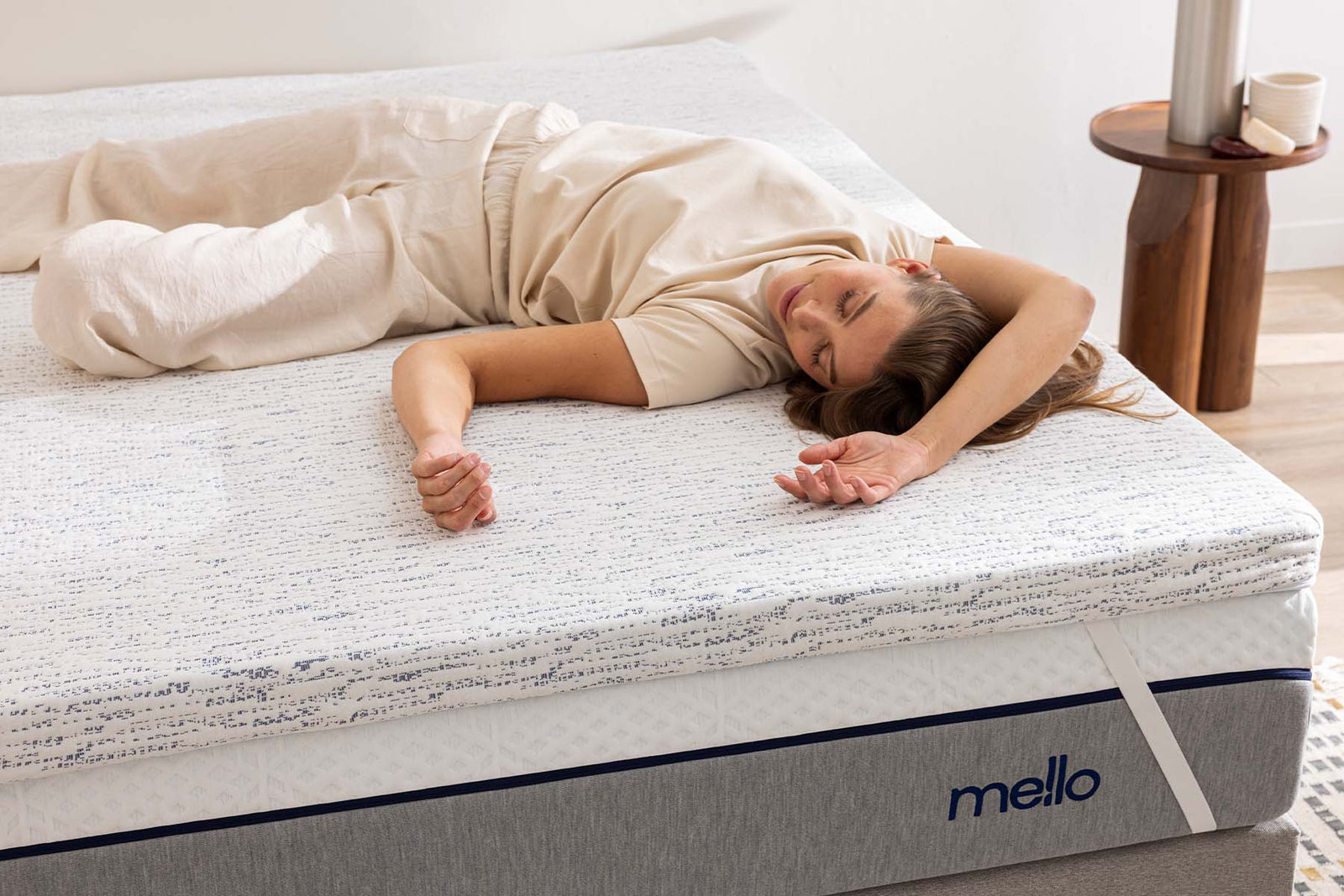 Surmatelas Mousse Froide 200x200cm - Épaisseur 5cm, Dureté H4, Hypoallergénique - Certifié Öko-Tex
