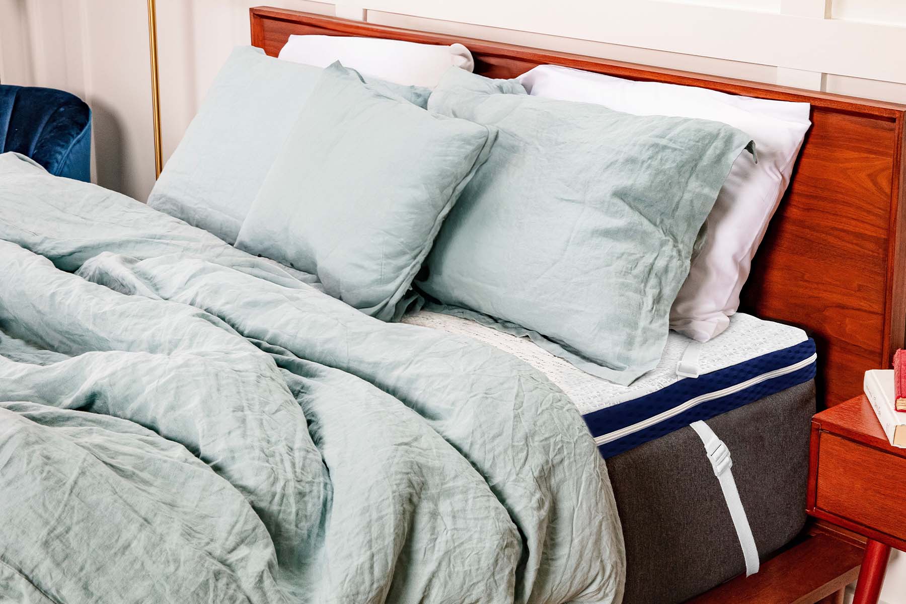 Merino Surmatelas Réversible 100% Laine D'Agneau & Coton 80x200 Cm Woolmark